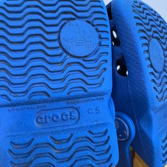 Crocs Blue Unisex Girls Kids Boys Clogs Classic Crocs‎ Size 5 - Picture 8 of 12
